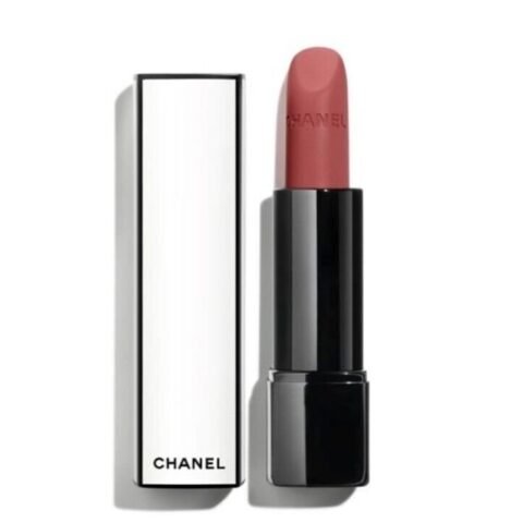 [New-LE] Chanel Rouge Allure Velvet Nuit Blanche Black White Case Lipstick - 06