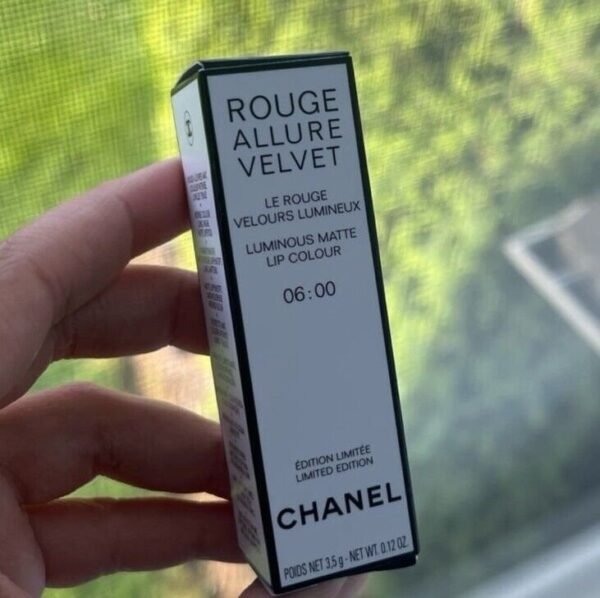 [New-LE] Chanel Rouge Allure Velvet Nuit Blanche Black White Case Lipstick - 06